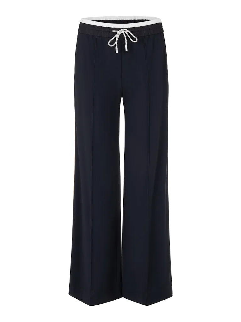 Navy Welkom Wide Fit Pants