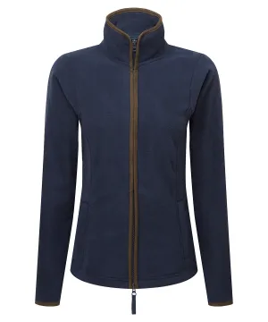 Navy/Brown - Women’s artisan fleece jacket
