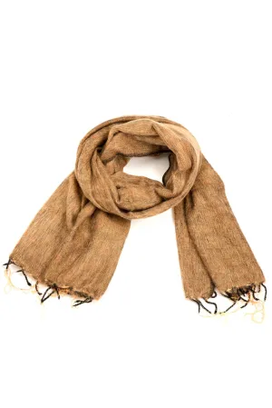 NEPAL MADE WOVEN SCARF, SAFFRON