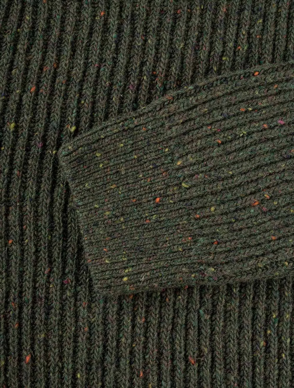 Neps Ribbed Crew Neck Sweater Tartan Green