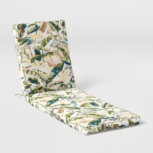 NEW - 78"x24" Cavendish Canary Tropical Woven Outdoor Chaise Lounge Cushion Multicolor - Threshold