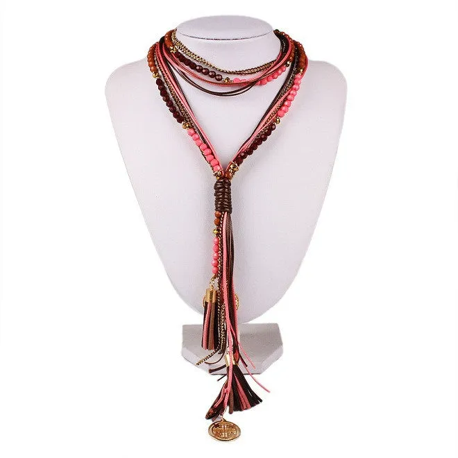 New Arrival Facet Beads Multi layer Long Jewelry for Women