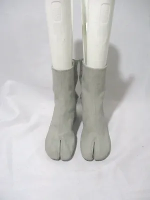 NEW MAISON MARTIN MARGIELA Split Toe TABI Bootie Boot 36 6 GRAY SILVER PARIS