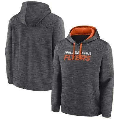 New - NHL Philadelphia Flyers Men's Poly Hooded Sweatshirt - L