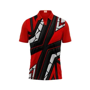 Next Print Customized Polo Neck Red Jersey NPTS13