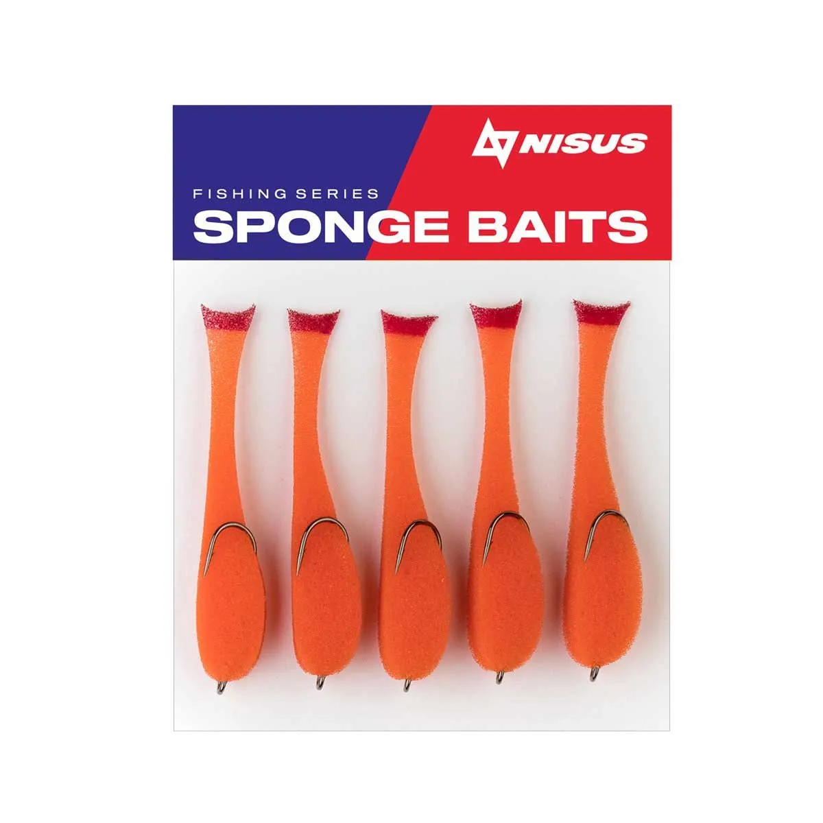 Nisus 2.5 inch Sponge Bait Fishing Lure, Pack of 5