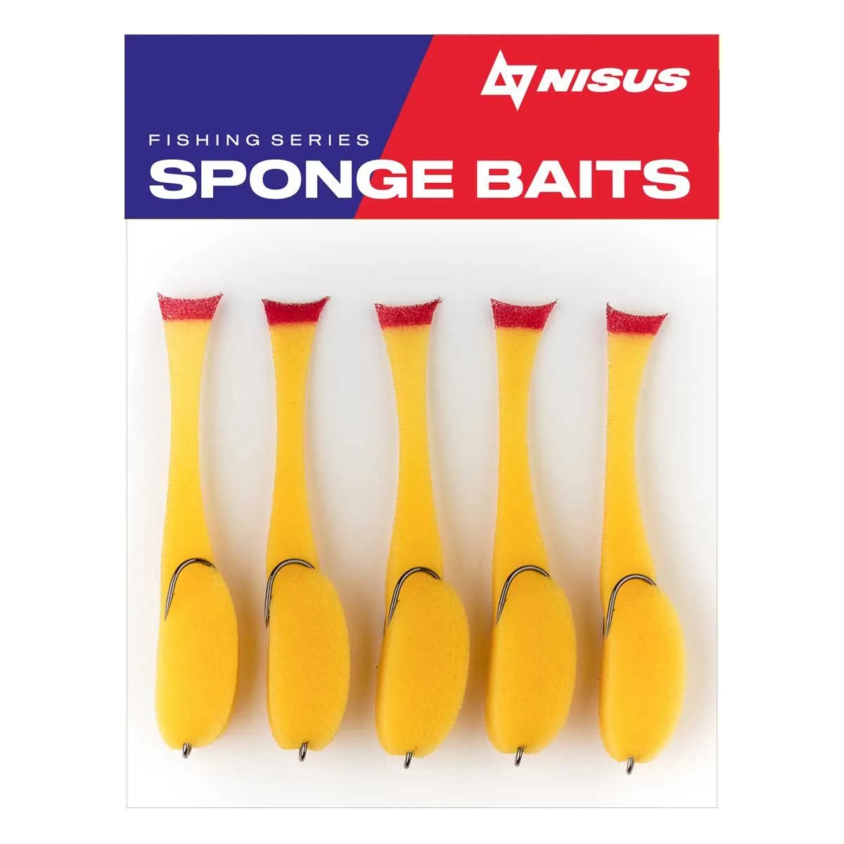 Nisus 2.5 inch Sponge Bait Fishing Lure, Pack of 5
