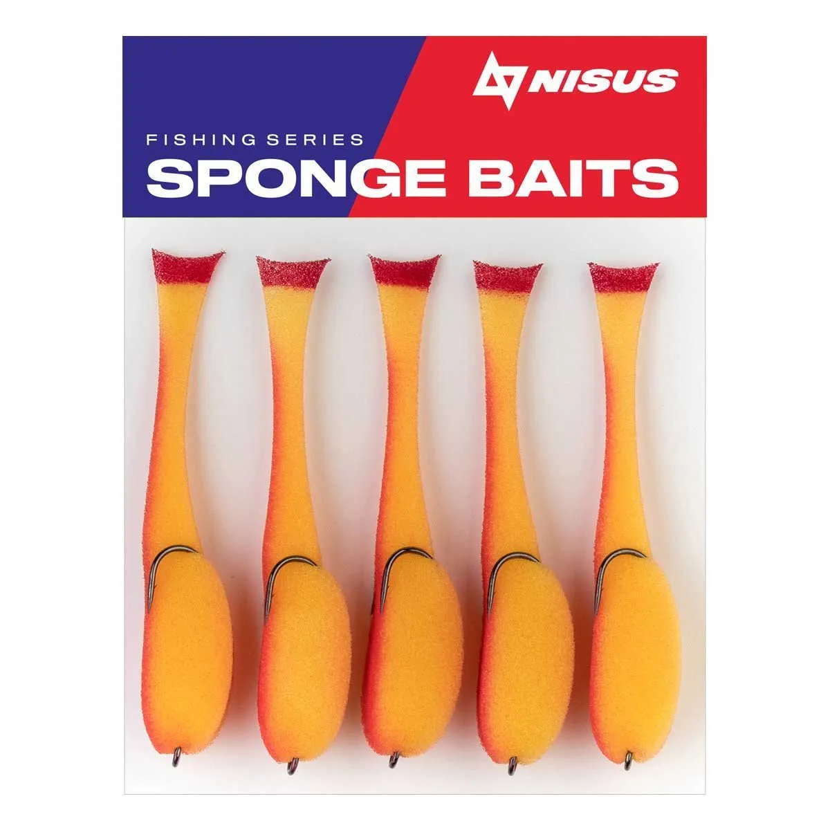 Nisus 2.5 inch Sponge Bait Fishing Lure, Pack of 5