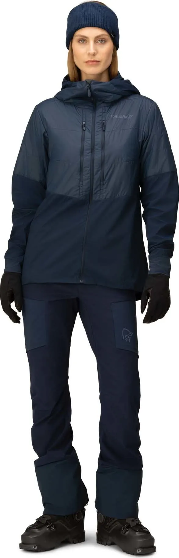 Norrøna Women&#x27;s Lyngen Aero80 Insulated Zip Hood Indigo Night | Buy Norrøna Women&#x27;s Lyngen Aero80 Insulated Zip Hood Indigo Night here | Outnorth