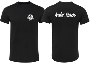 Northern Beaches Avalon Beach T-Shirt (Black, Double-Sided)