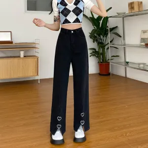 'Not a Phase' Black Grunge Alt Baggy Pants