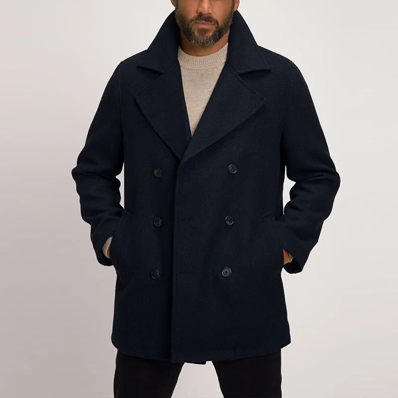 Nukty-shop men’s fashion Casual Mid-Length Men's Jacket Slim Fit All-Match Windbreaker Men