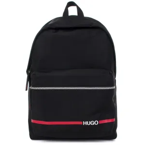 Nylon Contrast Logo Record Backpack