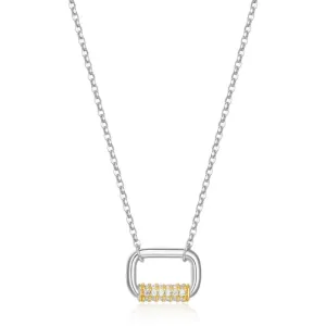 Oblong Pave Necklace