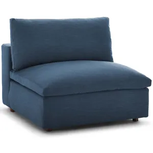 Occasional Commie Down Filled Overstuffed Armless Chair - Clean - Lined Modern Chair