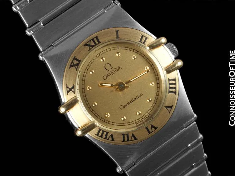 Omega Ladies Constellation Mini 22mm Watch, 18K Gold & Stainless Steel