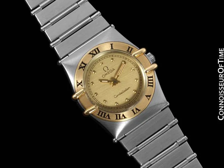 Omega Ladies Constellation Mini 22mm Watch, 18K Gold & Stainless Steel