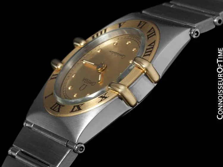 Omega Ladies Constellation Mini 22mm Watch, 18K Gold & Stainless Steel