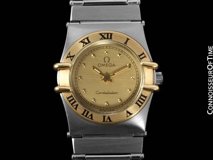 Omega Ladies Constellation Mini 22mm Watch, 18K Gold & Stainless Steel