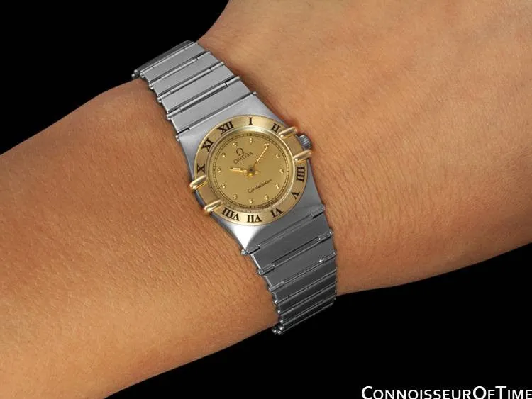 Omega Ladies Constellation Mini 22mm Watch, 18K Gold & Stainless Steel