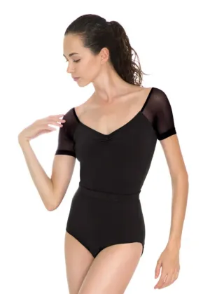 ON SALE Katsumi Short Sleeve Leotard (Black)