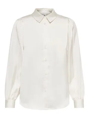 Onlzora Ls Puff Shirt Noos - Ecru