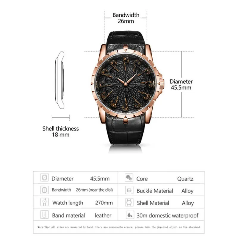 ONOLA 3809 Luxury Vintage Quartz Watches for Men
