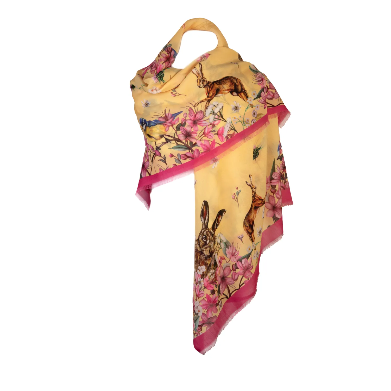 Oopsie Daisy Buttermilk Wool Silk Shawl