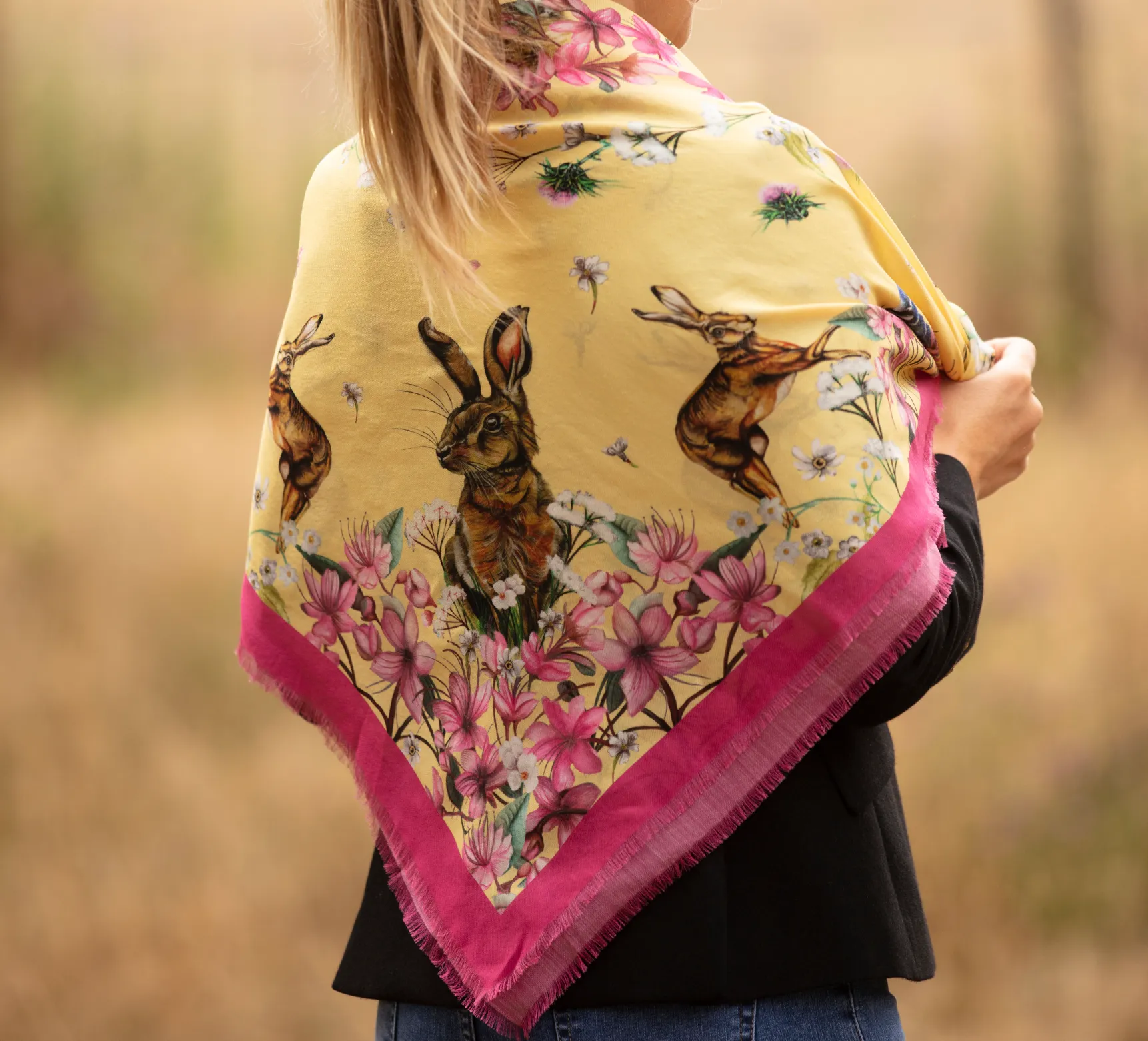 Oopsie Daisy Buttermilk Wool Silk Shawl