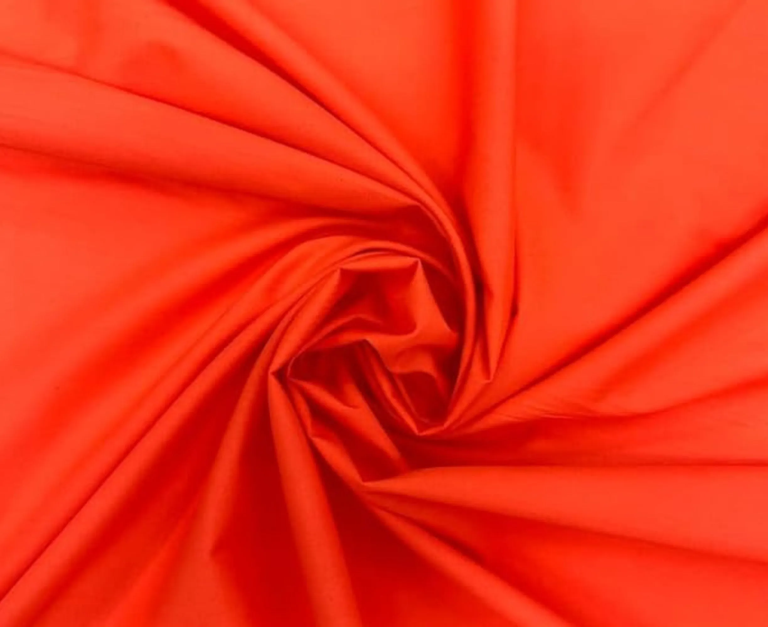 Orange Broadcloth Polyester Cotton Fabric | Poly Cotton Fabric