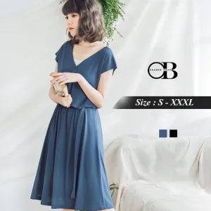 ORANGEBEAR V NCEK CHIFFON DRESS