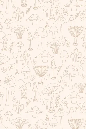 Organic Swaddle Blanket Wild Mushrooms