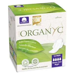 Organyc Heavy Flow Sanitary Pads 10s