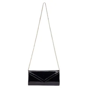Paige Handbag in Black Patent