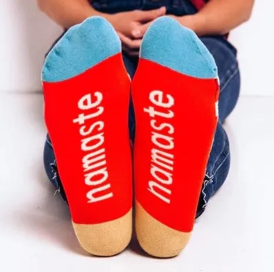 Painted Elephants/ Namaste Ankle Socks