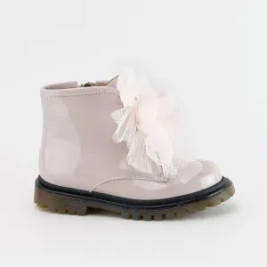 Papanatas Pink Patent Bow Bootie