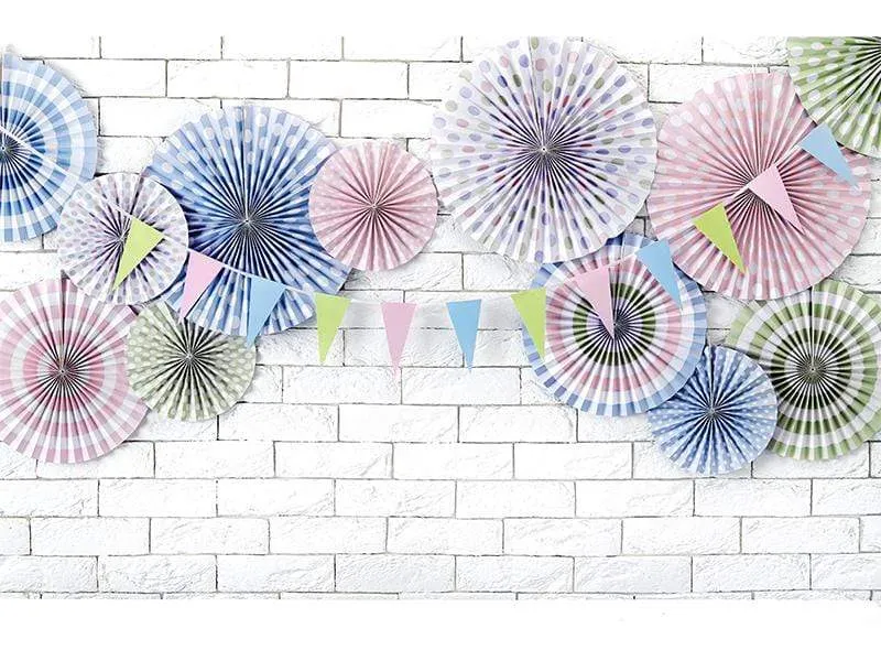 Paper Fan Rosette Pack - Dusty Pink