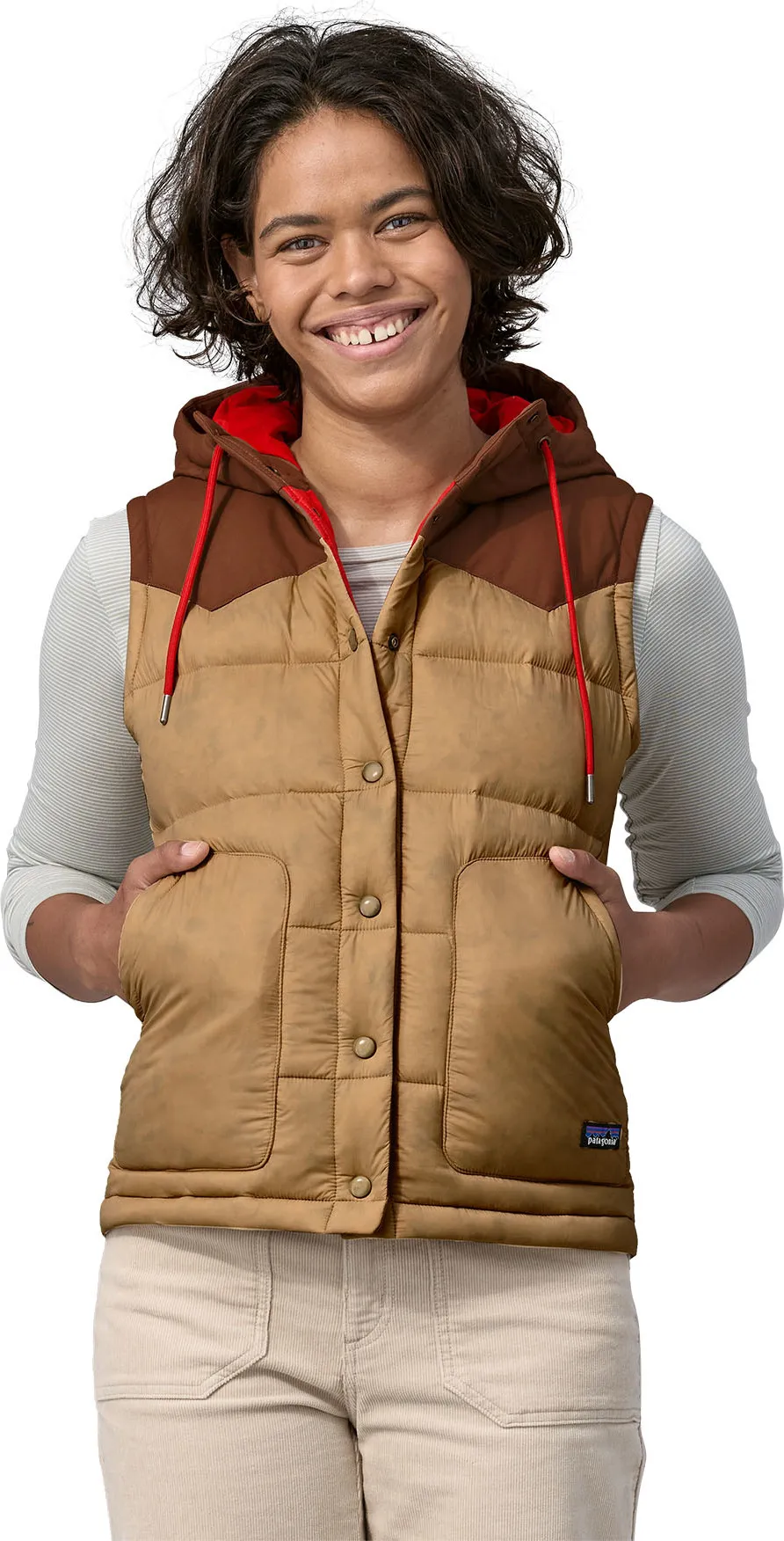 Patagonia Women&#x27;s Bivy Hooded Vest Tinamou Tan | Buy Patagonia Women&#x27;s Bivy Hooded Vest Tinamou Tan here | Outnorth