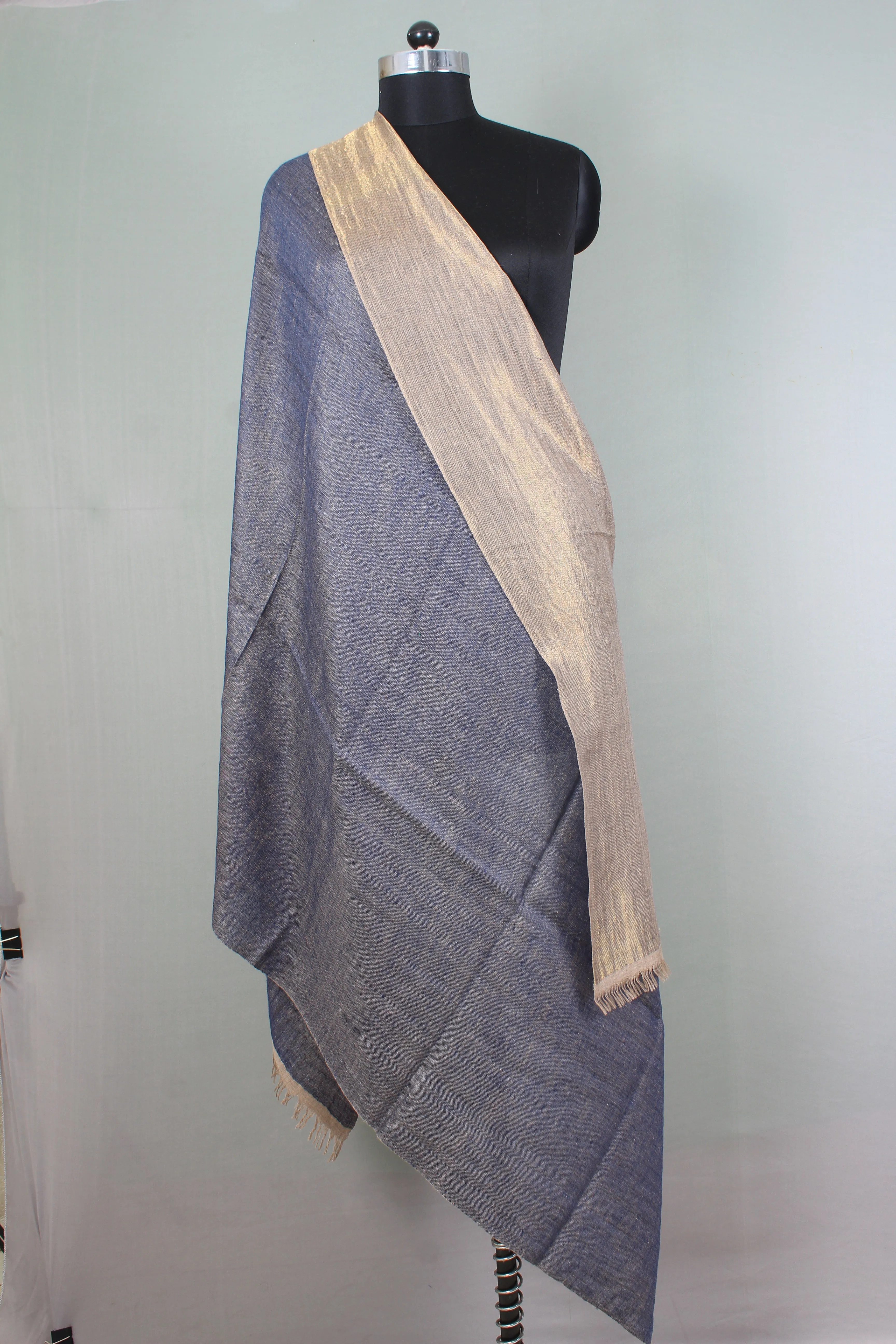 Patricia Reversible Metallic Cashmere Shawl