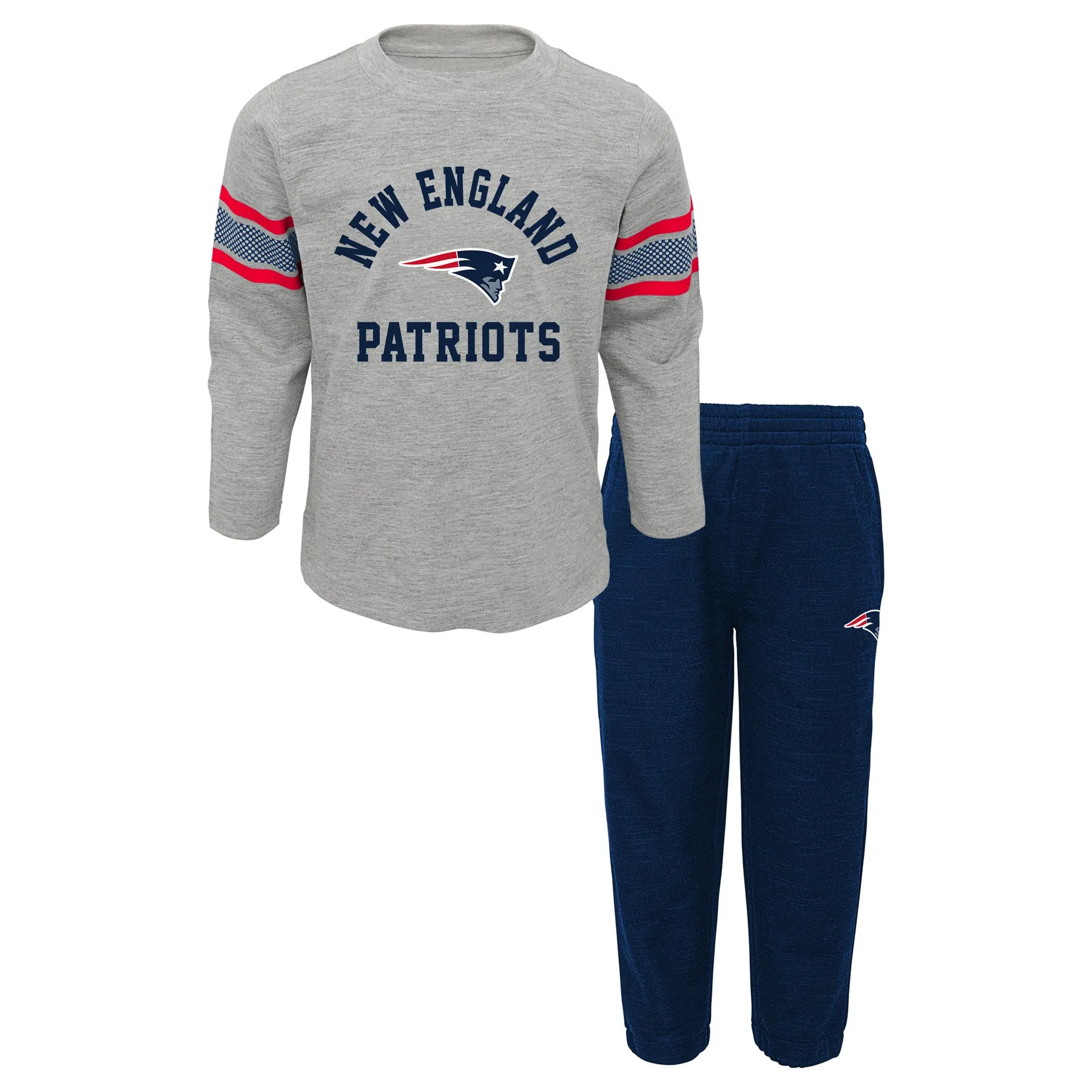 Patriots Long Sleeve Shirt and Athletic Style Pants Set