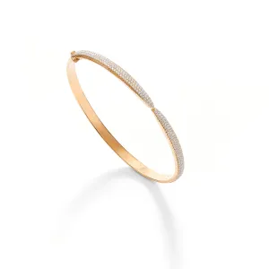Pavé Kissing Claw Cuff in Rose Gold