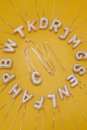Personalized Bubble Necklace S Gold