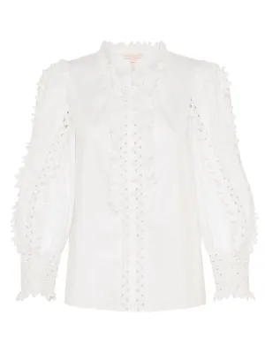 Petal Embroidered Top