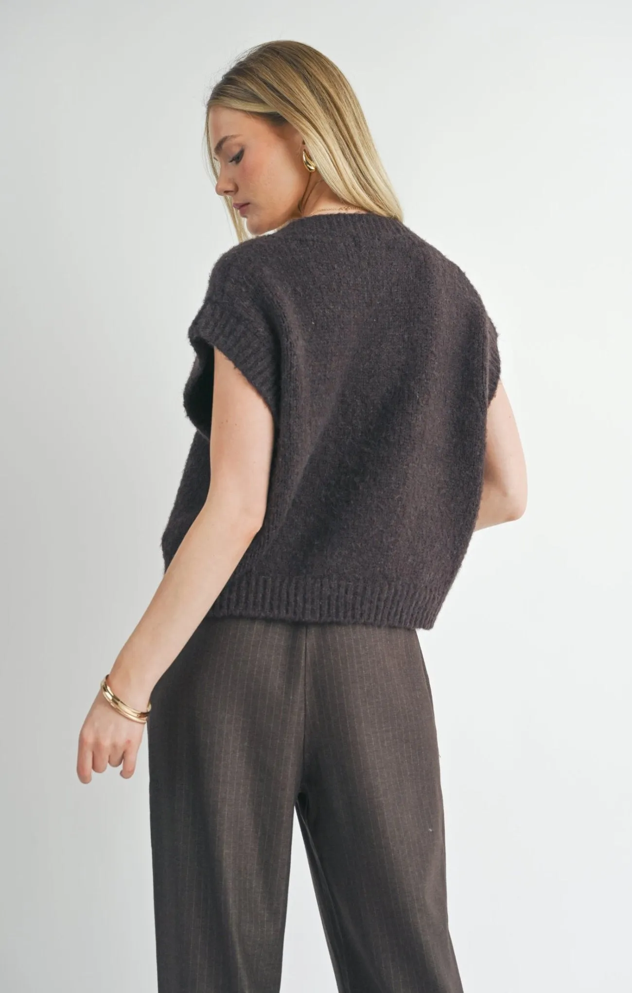 Peyton Oversized V-Neck Vest