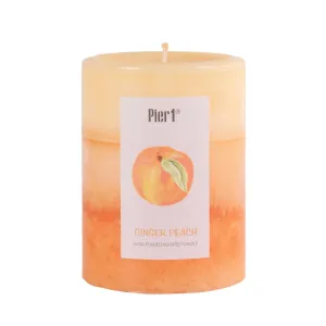 Pier 1 Ginger Peach® 3x4 Layered Pillar Candle