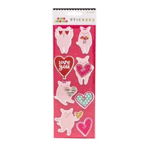 Pink Pig Iron On Patches, Stickers and Party Picks, Cutest, Happy Pink Pigs for Decoration!*