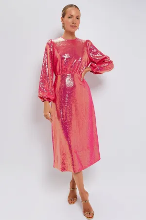 Pink Sequin Ivanna Dress