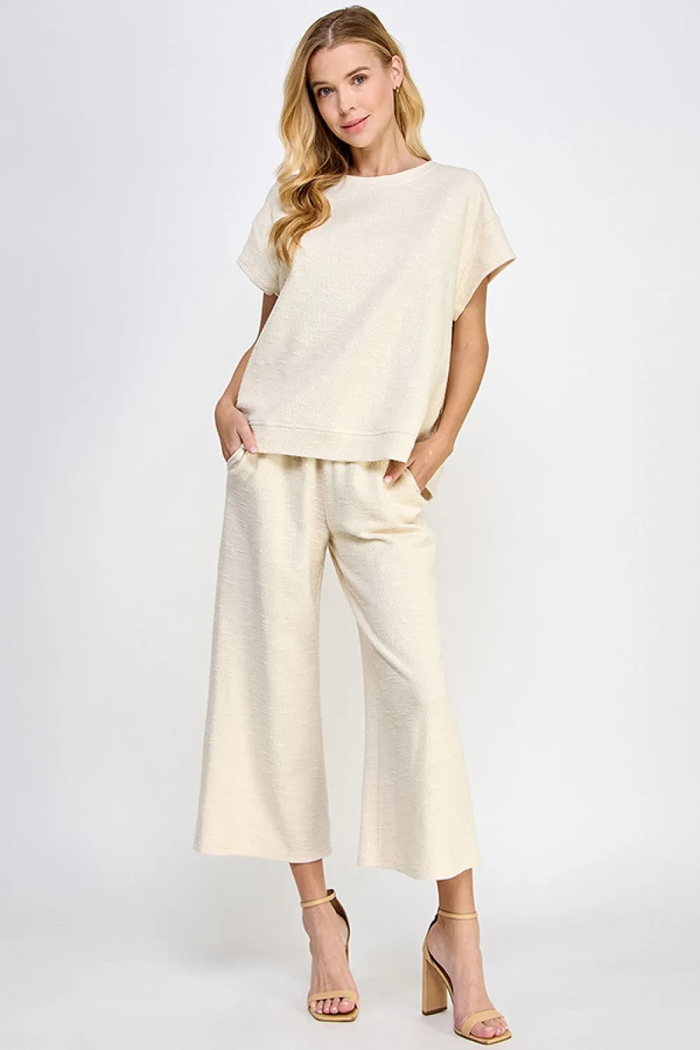Place To Be Wide Leg Crop Pant