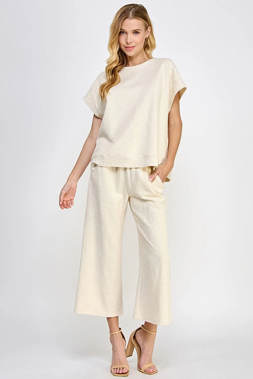 Place To Be Wide Leg Crop Pant