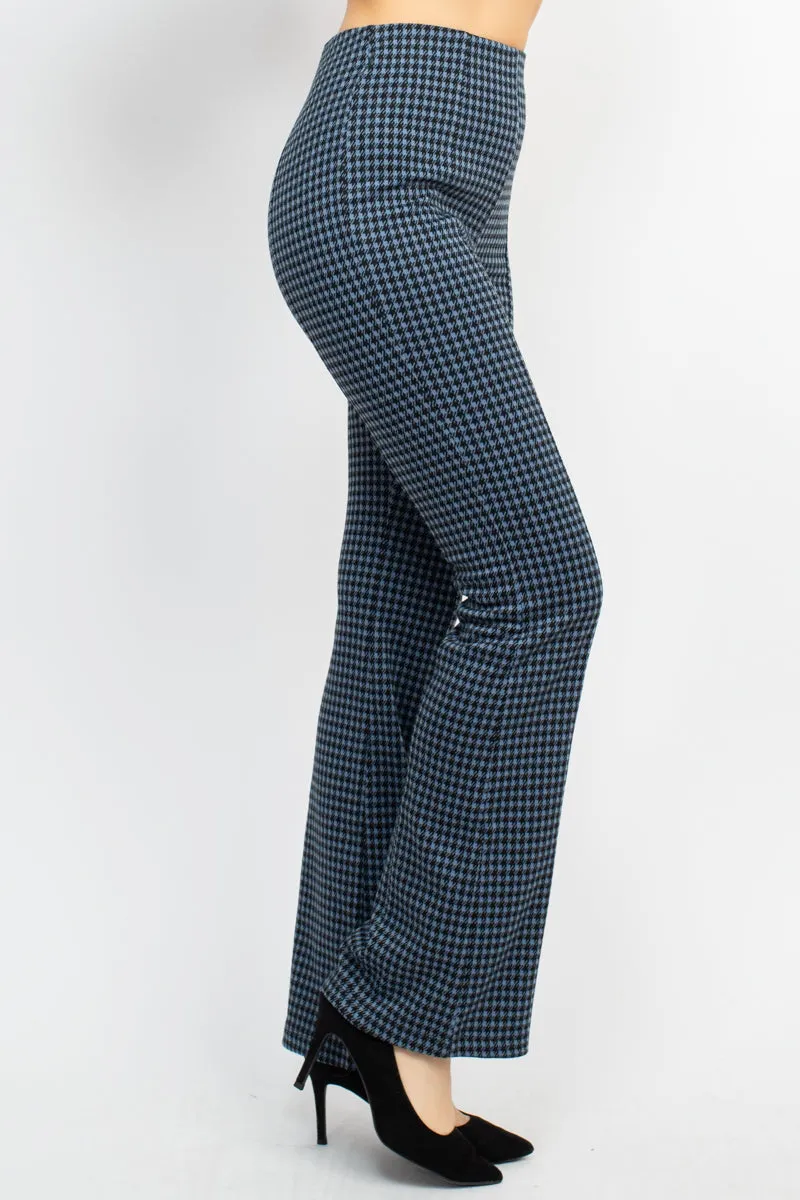 Plaid Bell Bottom Pants - 2 colors